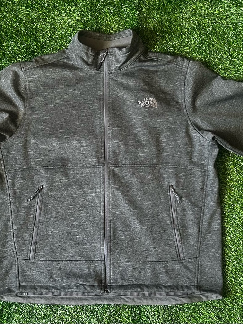 The North Face Men's Gray Full-Zip Jacket XL